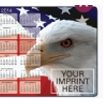 Ultra Thin Calendar Mouse Pads w/ Stock Background A, Patriotic Eagle